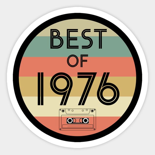 Best of 1976 Sticker by cypryanus